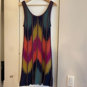 Missoni metallic multicolored tank dress
